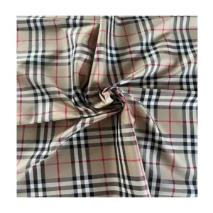 Howmay 100% Pure Silk Fabric 19m/M 55" Two Tones Yarn Dyed Check Twill Taffeta Silk Fabric For Evening Dress