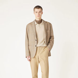 Pull en tricot à col pour homme avec logo personnalisé, tricot de haute qualité en coton, pull à manches longues - Product Image 4