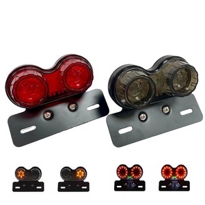Feux de signalisation LED modifiés pour moto, feux <span class=keywords><strong>arrière</strong></span> circulaires rétro, feux de freinage pour <span class=keywords><strong>Harley</strong></span> - Product Image 3