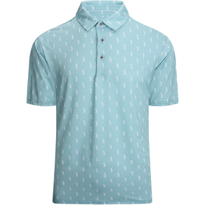 <b>Men's</b> Short Sleeve Polo Shirt Solid Color Knitted Regular Fit Casual Wear Quick Dry 100% Polyester - Product Image 1