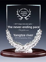 Medalla de Vidrio Personalizada para Premio a Proveedor Destacado, Autorización de Socio Estratégico, Trofeo Honorífico Grabado