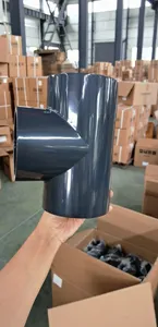 1 1/2 20mm sch 80 sch 40 PVC-Rohr 4 Zoll PVC-U gleich reduzierendes T-Stück 1-1/4 Armaturen Kunststoff-End kappe für Rohr