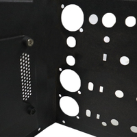 Pièce métallique complexe anodisée noire sablée, mesures de haute précision, usinage direct CNC, fabricant