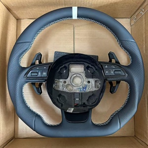 Volant sport en cuir adapté aux modèles <span class=keywords><strong>Audi</strong></span> A7 A3 A4 B8 B9 A5 A6 C6 C7 S3 S4 S5 S6 S7 RS3 RS4 RS5 Q3 Q5 Q7 RS6 <span class=keywords><strong>R8</strong></span> TT TTRS - Product Image 3