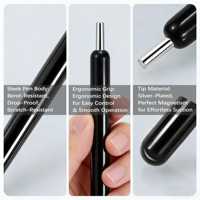 Nouveau stylo magnétique haute précision pour manucure, outil d'art des ongles pour gel œil de chat, avec boule d'acier pour ongles œil de chat
