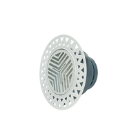 Diffuseur d'air frais en plastique ABS rond détachable pour système de ventilation HVAC, couverture de ventilation réglable pour intérieur