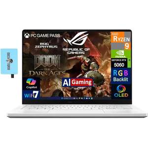    Portátil para Juegos Rog Zephyrus G14 Ai de 14.0 Pulgadas con Pantalla OLED 2.8k de 500nits, Ryzen 9 de 12 Núcleos, Rtx 5060, 8Gb/16Gb de RAM, 1Tb SSD - Product Image 3