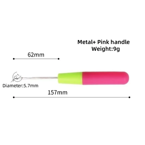 Outil de crochet <span class=keywords><strong>pour</strong></span> cheveux, crochet en plastique <span class=keywords><strong>pour</strong></span> tissage de cheveux, aiguilles à crocheter <span class=keywords><strong>pour</strong></span> dreadlocks - Product Image 3