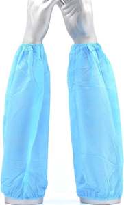 Manchon de protection jetable écologique personnalisé en non-tissé bleu et blanc unisexe, vente en gros d'usine - Product Image 3