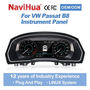 Navihua แผงหน้าปัด LCD สำหรับรถยนต์, เครื่องวัดความเร็วอัตโนมัติสำหรับ Volkswagen VW Passat B8 2015 ~ 2020แผงหน้าปัดระบบลินุกซ์คาร์เพลย์ - Product Image 1