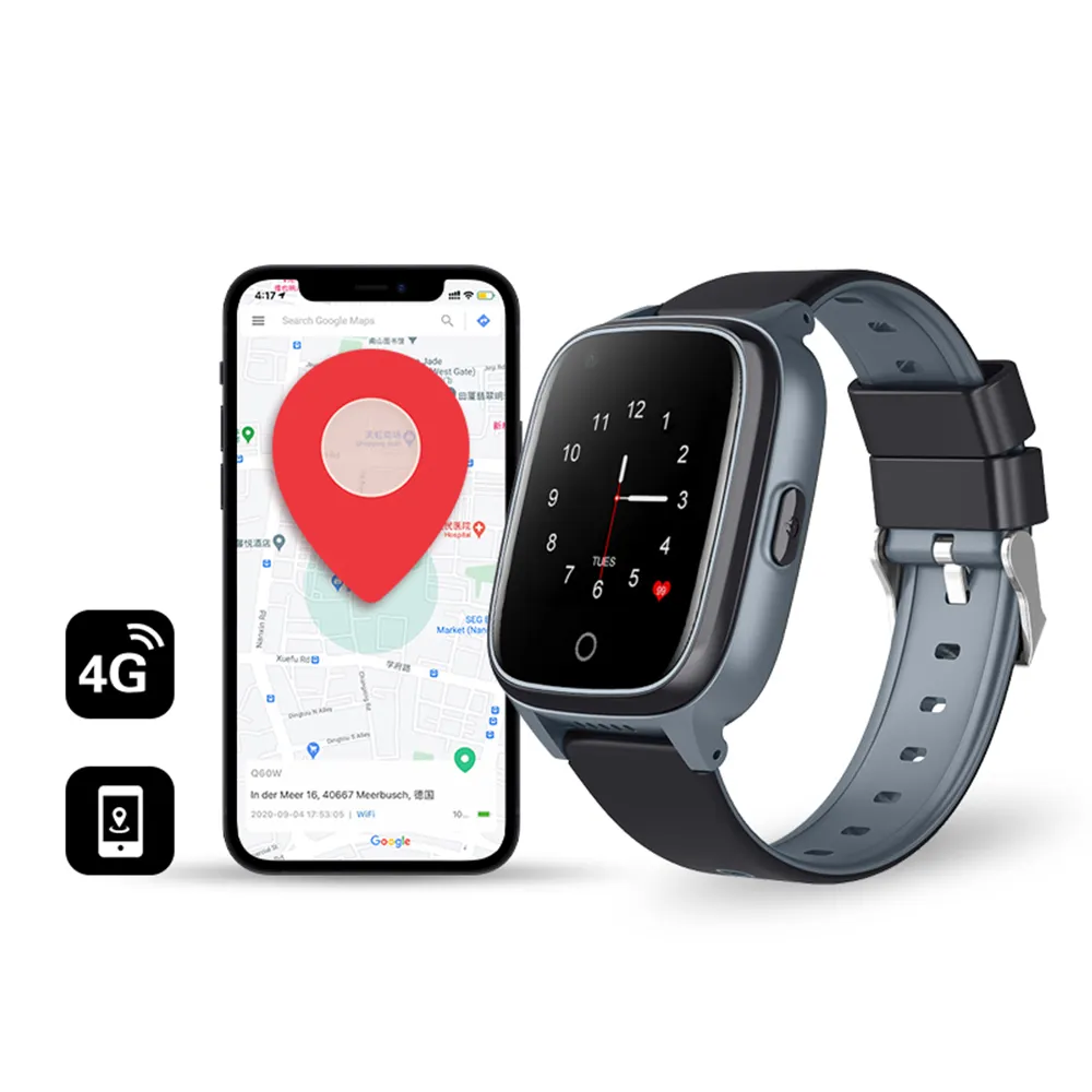 Đồng Hồ Thông Minh Cho Trẻ Em 4G Gọi Video Chống Thấm Nước GPS Smartwatch Cho Trẻ Em Và Người Lớn Có Báo Động SOS Pedometer Trẻ Em Xem 4G