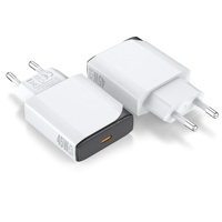Cargador Rápido HNT 45W GaN PD 3.0 Tipo-C con Enchufe Europeo para Teléfono y Portátil con Protección OTP a Prueba de Fuego, Adaptador de Viaje