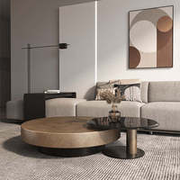 Meubles de salon, tables basses en métal de luxe, tables basses modernes simples en verre
