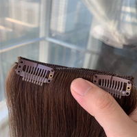 Épais Ondulé 22 pouces Platine Blonde Pièce Unique 100% Humain Remy Clip Cheveux Mongol Long One Piece Clip Humain Dans L'extension De Cheveux