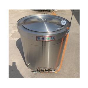 Caldera de sopa redonda grande industrial personalizada, olla de cocina grande de acero inoxidable a gas para 100/230/300 <span class=keywords><strong>litros</strong></span> - Product Image 2