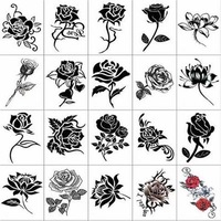 Tatouages temporaires imperméables sexy pour le bas du dos, autocollants de tatouage corporel pour femme nue