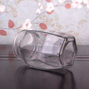 Contenitore <span class=keywords><strong>per</strong></span> vasetti di vetro ermetico esagonale da 12 once 370ml con coperchio in plastica <span class=keywords><strong>per</strong></span> chicco di caffè con biscotto di <span class=keywords><strong>zucchero</strong></span> al miele - Product Image 4