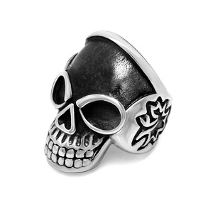 Retro Skull <b>Ring</b> <b>Titanium</b> Steel Casting Men's Fashion Jewelry SA823 - Product Image 5