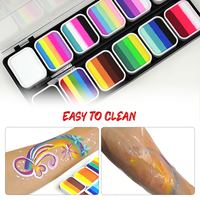 Vente en gros Kit de peinture pour le visage et le corps Kit de peinture professionnelle pour le visage hypoallergénique non toxique avec pochoirs et pinceaux