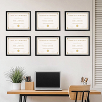 Hot Sale 8.5x11 High Definition Diplom und Zertifikat Foto rahmen Großhandel PVC Honor Awards Posed Photo Frame
