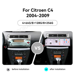 Radio para Auto MOOKAKA con Pantalla OLED de 14.9 Pulgadas, Accesorio para Citroen C4 2004-2009, Navegación GPS Android Auto, CarPlay, Android Auto Plug & <span class=keywords><strong>Play</strong></span> - Product Image 2