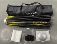 Triopo Kl-85 85cm Vitesse Pliant Rapide Démontage Serrure Argent Beauté Plat Diffuseur Avec Bowens Mount Softbox pour Studio
