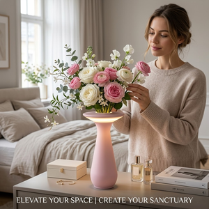Lámpara de Mesa Moderna 2026 <span class=keywords><strong>para</strong></span> Decoración del Hogar, con <span class=keywords><strong>LED</strong></span> Táctil, Inalámbrica, Recargable, de Lujo, <span class=keywords><strong>para</strong></span> Restaurantes, Bodas, con Diseño de Florero - Product Image 4