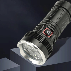 Hot sáng cao lumens linterna 5LED 8600mAh 4 chế độ lớn Đèn pha Tản Nhiệt Đèn lồng Led <span class=keywords><strong>Torch</strong></span> ánh sáng chiến thuật đèn pin - Product Image 4