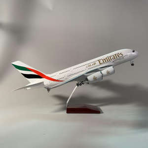 Модель самолета из полимерной смолы, аэробус A380, Эмираты, авиалинии, размер 46 см, 1/160 шкала - Product Image 5