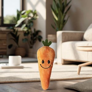 C4P toptan havuç peluş gıcırtılı köpek köpek çiğnemek oyuncak köpek çiğneme oyuncakları köpek diş çıkarma için - Product Image 4