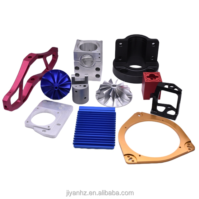 5 Axis CNC Racing Auto Modification Hardware Aluminum Valve Housings Turbo Impellers Color Anodized Frame Bracket Assemblies