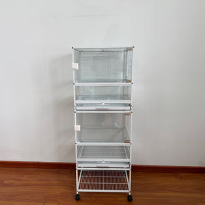 <span class=keywords><strong>Cage</strong></span> à oiseaux en métal OEM à un, deux ou trois niveaux, fournitures pour animaux de compagnie, petite à moyenne <span class=keywords><strong>cage</strong></span> à oiseaux avec cadre en fil d'acier - Product Image 1