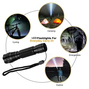 Linterna Táctica Súper Brillante de Alta Potencia y Largo Alcance, Recargable, IP65, LED, de Aluminio, para Senderismo y Camping al Aire Libre - Product Image 5