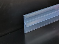 Portaetiquetas Transparente y Duradero de PVC para Borde de Estante, Portaprecios para Supermercados y Tiendas Minoristas, Señalización e Información