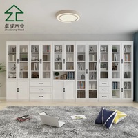 Étagère à livres en bois moderne blanche en forme de cube, bibliothèque en bois, meubles pour la maison et le bureau