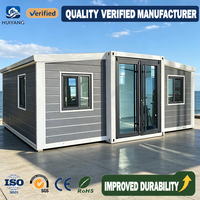 Maison conteneur pliable multifonctionnelle au design moderne, 20 pieds, 40 pieds, extensible, villa conteneur en acier, facile à installer