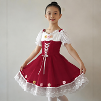 Costume de tutu de ballet pour filles et adultes Giselle, en mousseline de soie orange et élasthanne/coton, taille personnalisée acceptée, en stock