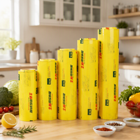 Film alimentaire en PVC de qualité alimentaire, transparent, pour la conservation des aliments, en rouleau large de 45 cm x 1500 m, fourni par l'usine