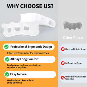 GRANDE PROMOÇÃO Protetor de Cuidado para os Pés SEBS para Homens e Mulheres Corrige Hallux Valgus Separador de Dedos - Product Image 4