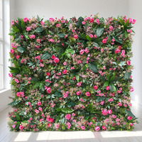Mur de fleurs artificielles classiques modernes sur mesure en carton pour des thèmes de décoration de mariage exclusifs