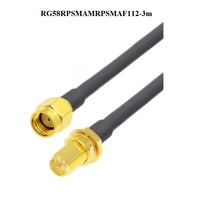 Câble RG58 avec connecteurs SMA, SMB, FME, FAKRA, MCX, MMCX, TS9, CRC9, BNC, TNC, N (mâle/femelle) – Adaptateur et rallonge de câble RG58
