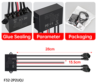Module de charge rapide USB C et USB A étanche IP65 à 4 ports, entrée DC 8-32V pour voiture, moto, camping-car, véhicule marin, chargeur d'alimentation