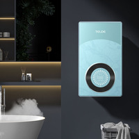 Style européen Mini LED température douche chauffe-eau électrique instantané économie d'énergie montage mural pour usage domestique et hôtel