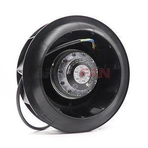 พัดลมแบบแรงเหวี่ยง AC รุ่น R2E220-AA40-23 ขนาด 220 มม. ใบพัดโค้งหลัง 230VAC 2600 รอบต่อนาที 620CFM 160 วัตต์ สำหรับชุดควบคุมการจ่ายลมและระบบทำความเย็น - Product Image 1