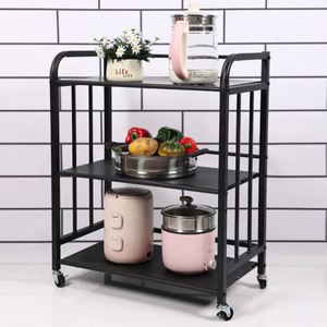 High Capacity Carbon Steel Metal <b>Rolling</b> Utility Cart Indoor Storage <b>Rack</b> Save Space with High Efficiency Storage Solution - Product Image 4