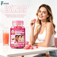 Gummies au glutathion et au collagène pour une peau éclatante et des ongles sains – Complément de beauté végétalien à base de pectine – Marque privée