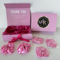Boîte à perruque rose fantaisie de haute qualité en carton, avec bonnet en satin et sac à main, emballage personnalisé avec logo pour parfums et articles ménagers