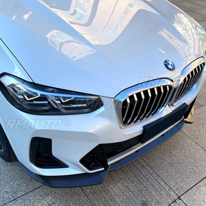 สำหรับ BMW X3 G01 X4 G02 Ix3 G08 M Pack 2021+ สปอยเลอร์กันชนหน้าแบบ Splitter Lip Diffuser สีดำเงา ลายคาร์บอนไฟเบอร์ วัสดุ ABS - Product Image 6
