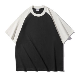 เสื้อยืดแร็กแลนผ้าฝ้าย 100% หนัก 300 กรัม สไตล์มินิมอล สีพื้น ไม่มีลาย สั่งทำได้ จำนวนมาก ขายส่ง - Product Image 2
