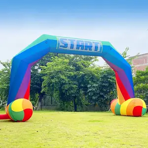 Ustomized-Arco inflable de cinco lados con logotipo de marca, arco inflable barato para eventos